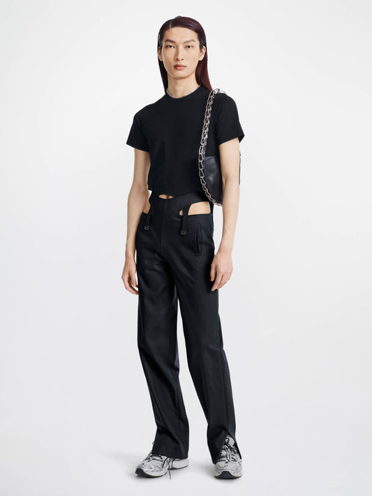 Y-FRONT BUCKLE TROUSERS