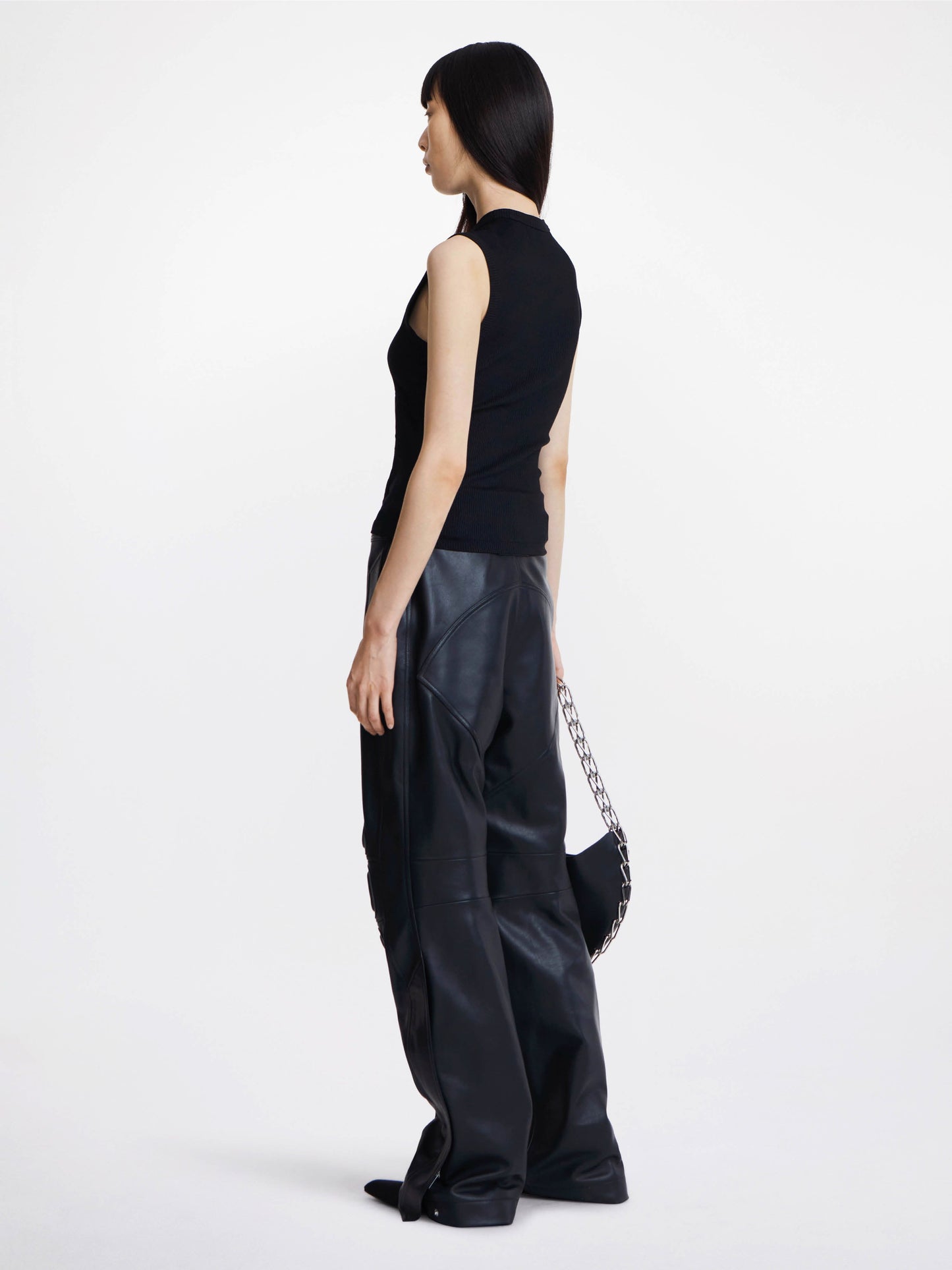 LEATHER RIDER PANT