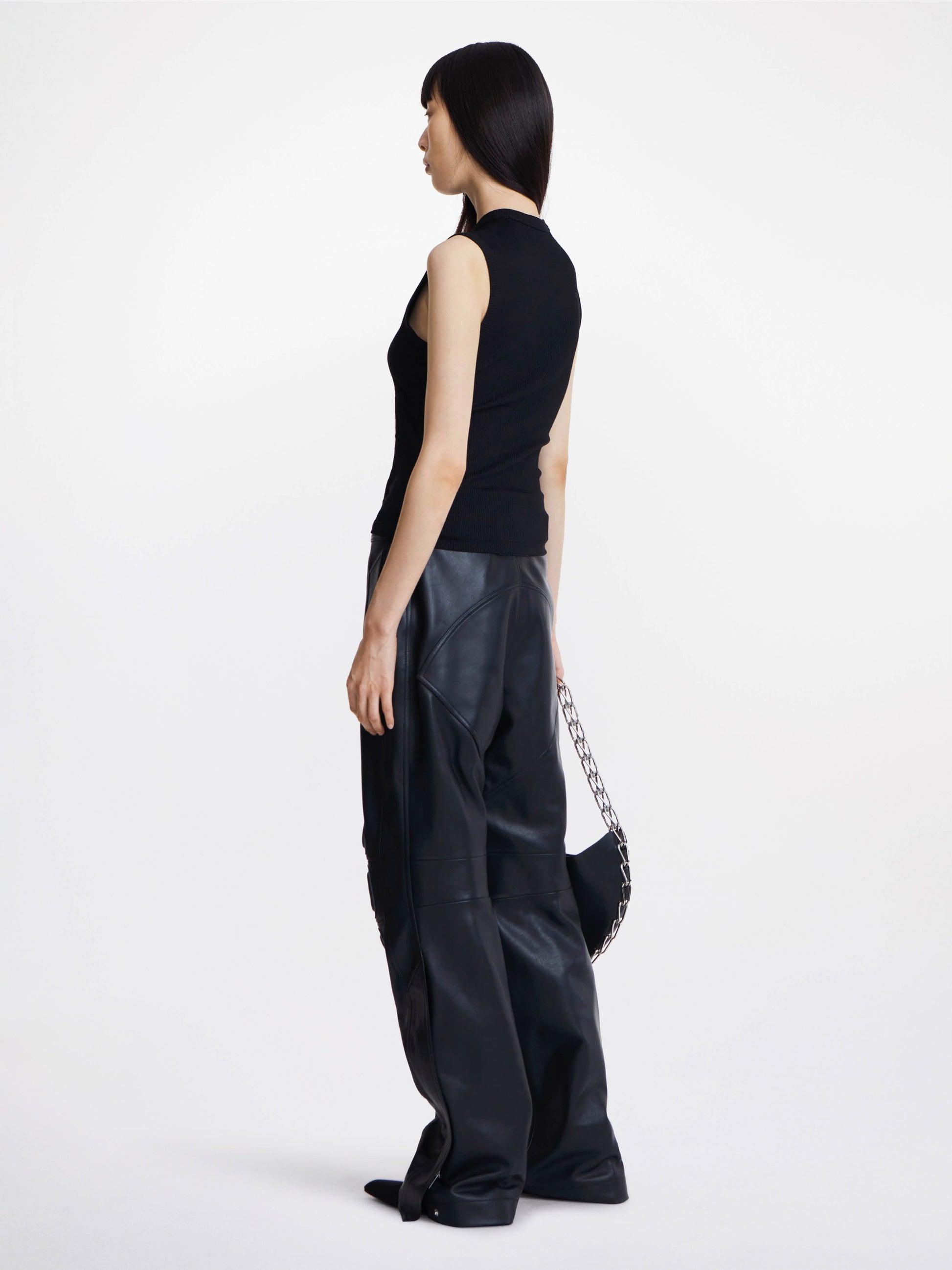 LEATHER RIDER PANT