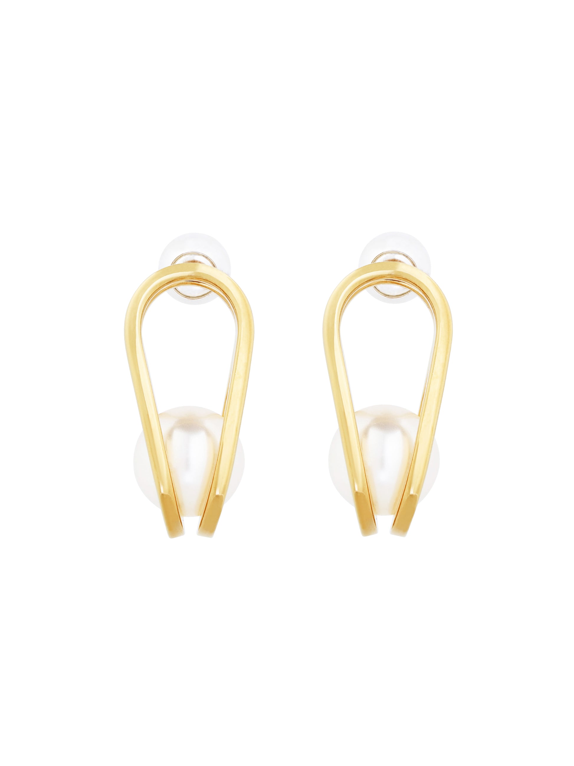 GIANT CAGE PEARL EARRINGS