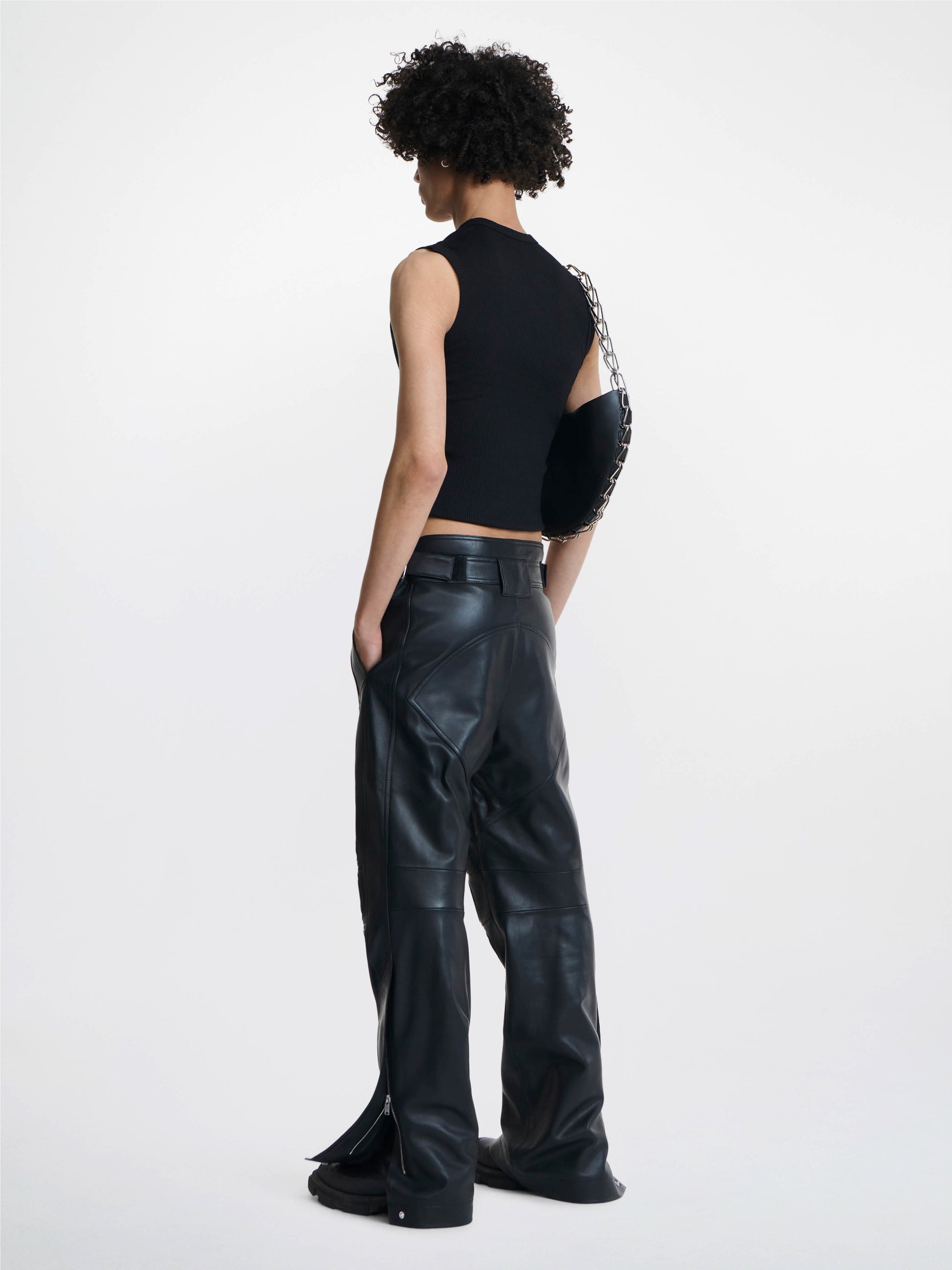 LEATHER RIDER PANT