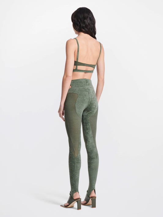 CHENILLE INTARSIA BRA TOP
