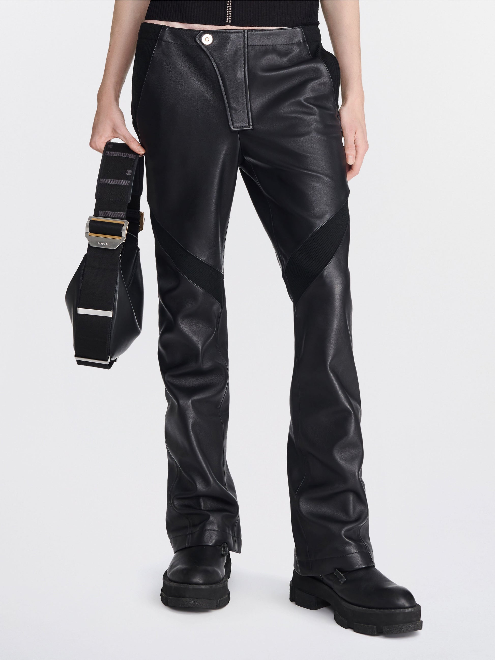 DION LEE, Leather Moto Pant