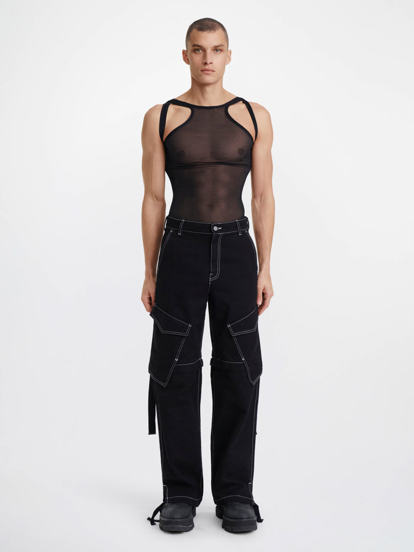 SHEER SHIFT LOOP TANK