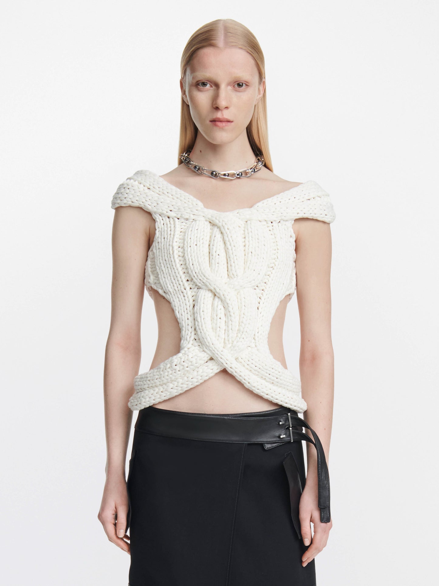 CHUNKY CABLE CORSET