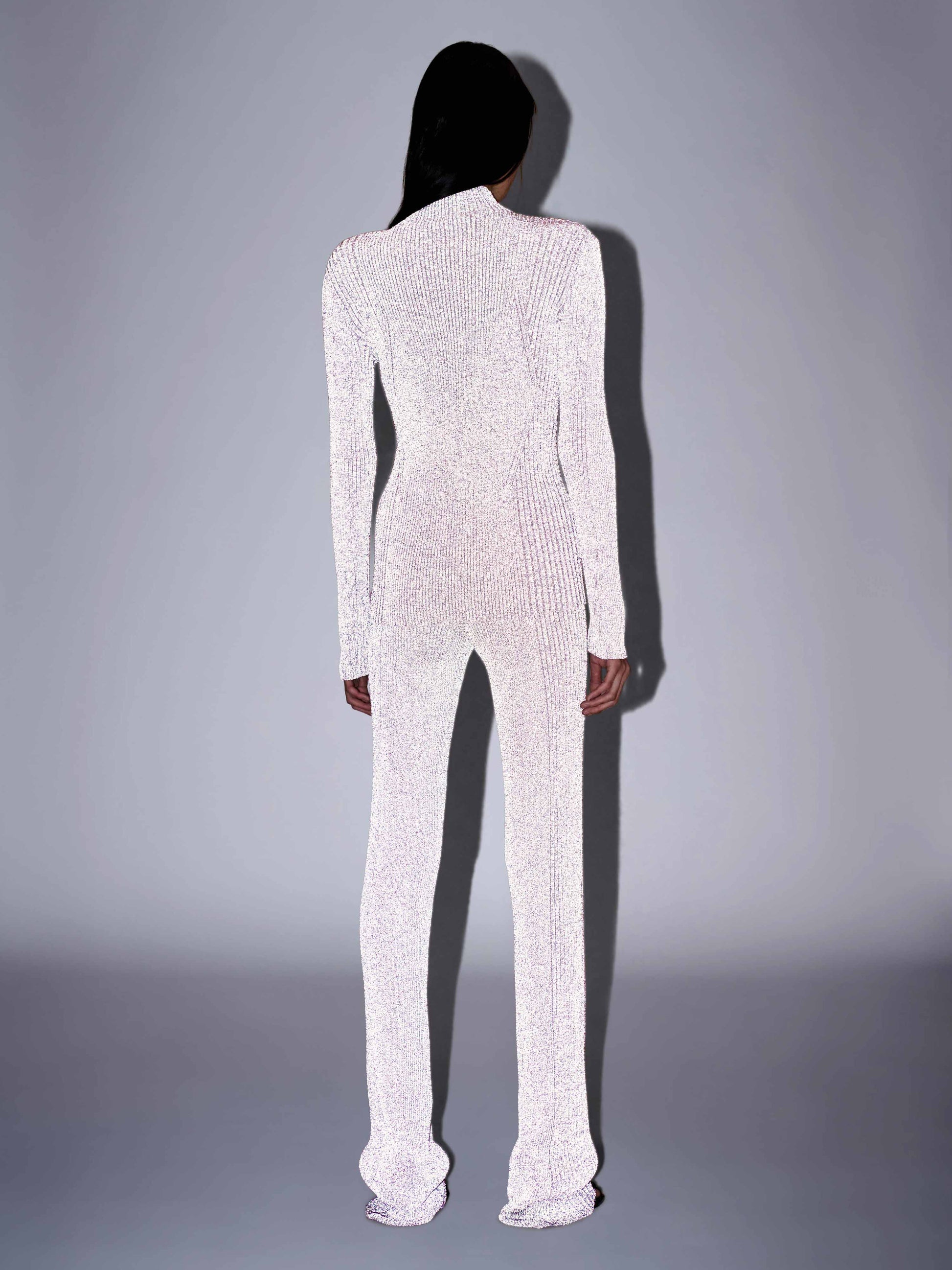 LIGHT REFLECTIVE RIB PANT