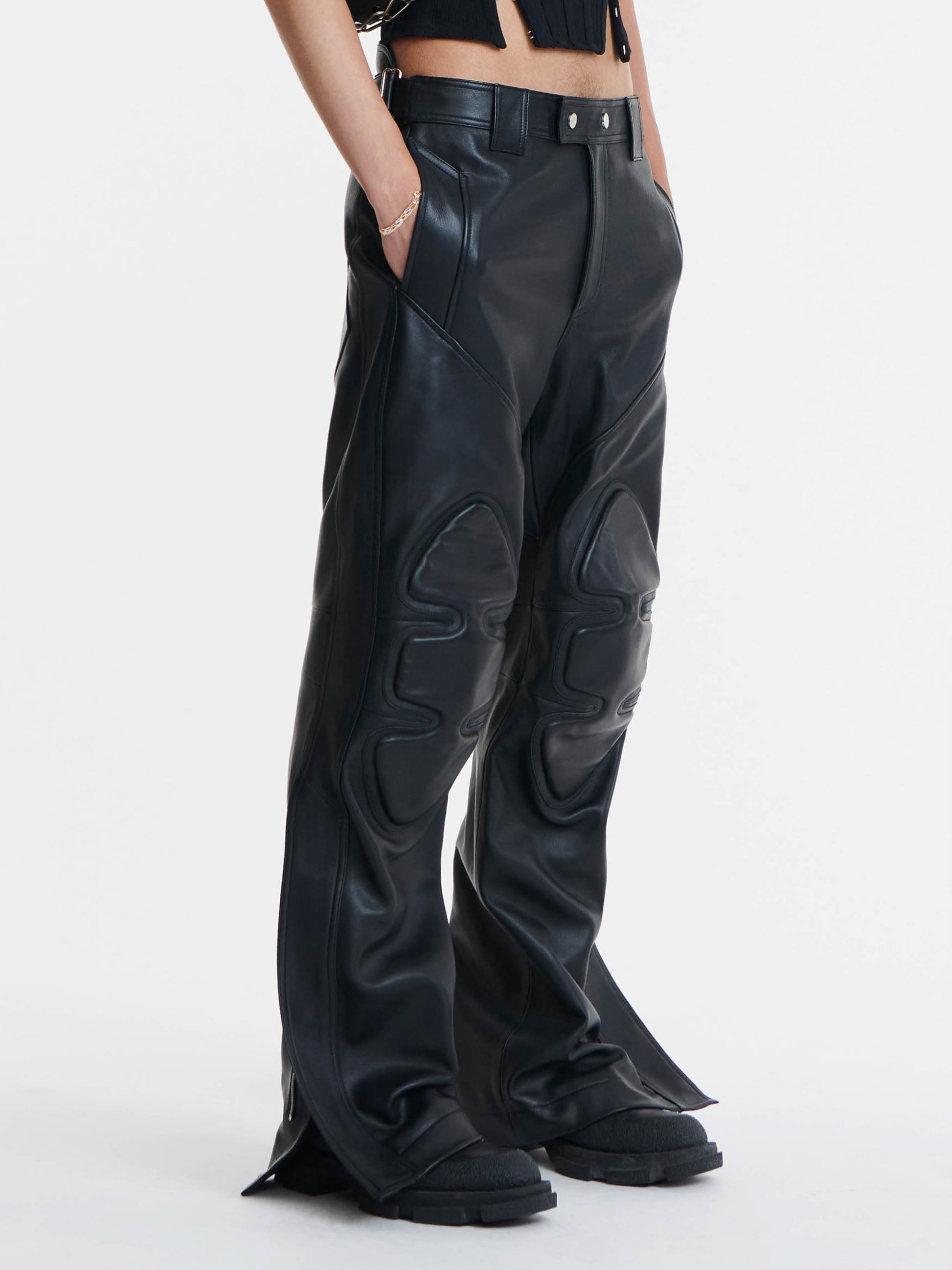 LEATHER RIDER PANT