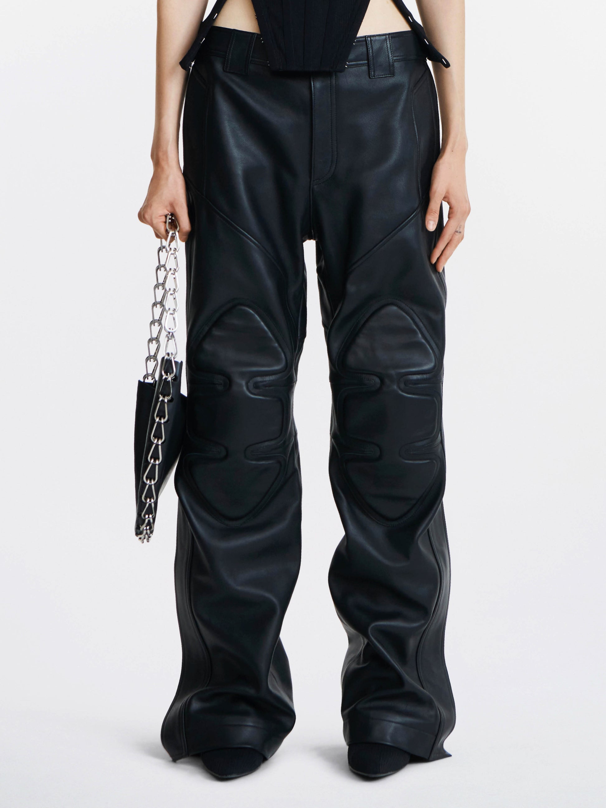 LEATHER RIDER PANT
