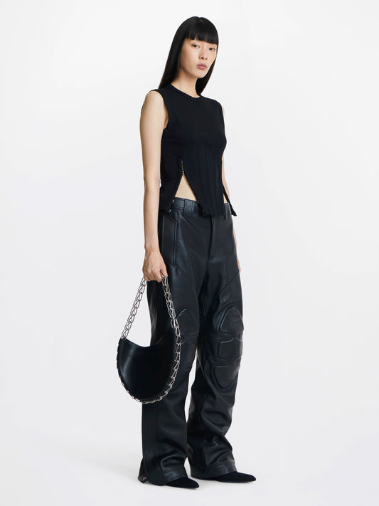 LEATHER RIDER PANT
